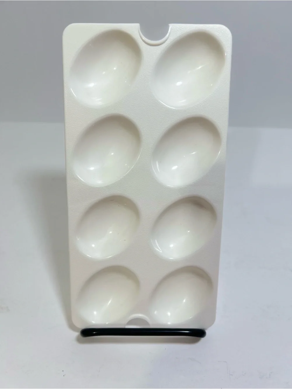 Tupperware 665-6 Deviled Egg Tray Keeper Inserts Holds 8 Eggs Replacement White